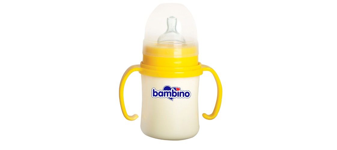 Bambino Geniş Ağızlı Kulplu No:1 Biberon 150 Ml.