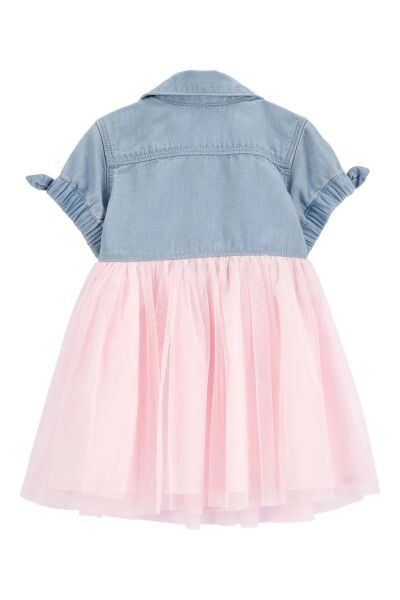 CARTER'S&OSHKOSH Kız Bebek Mavi Elbise