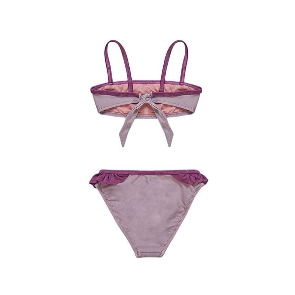 PERALINA Elisa - Lila straplez çocuk bikini