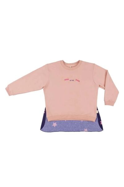 Miela Kids Pelerin Detaylı Sweatshirt - Somon