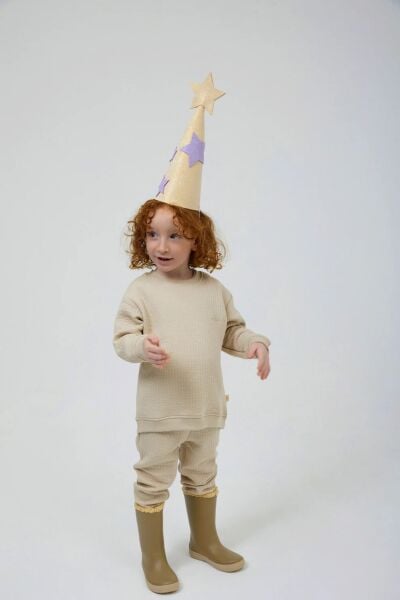 Miela Kids Kapitone Jogger Pantolon Bej