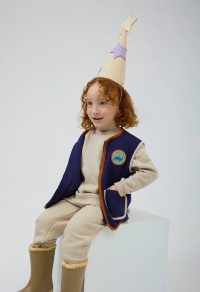 Miela Kids Kapitone Jogger Pantolon Bej