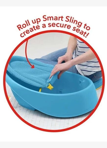 Skip Hop Moby 3'ü Bir Arada Akıllı Bebek Küveti Mavi