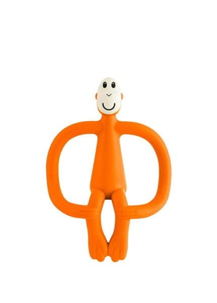 Matchstick Monkey Monkey Silikon Diş Kaşıyıcı Turuncu