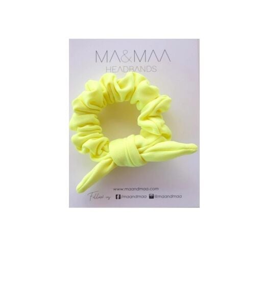 MA&MAA Neon Sarı Mini Lastik Toka