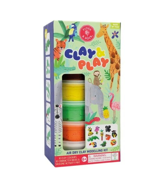 FLOSS&ROCK Clay And Play Jungle Hava İle Kuruyan Kil Seti