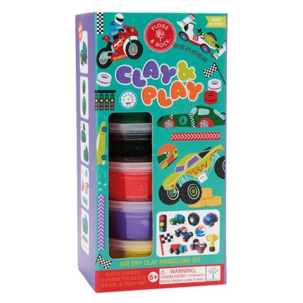 FLOSS&ROCK Clay And Play Hava İle Kuruyan Kil Seti Cars