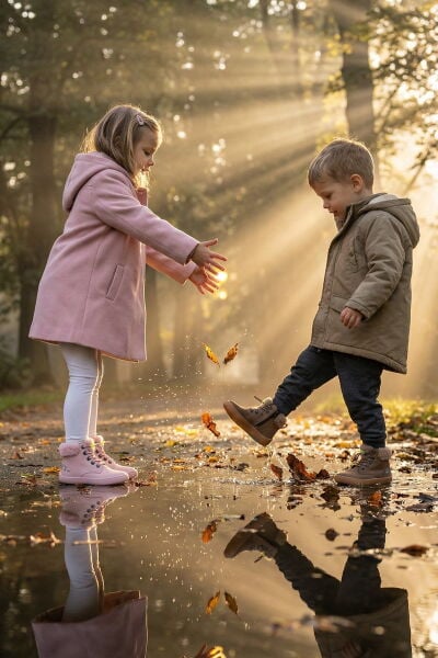 HOPFRÖG KIDS Furry Boots Pembe Lotus Barefoot Çocuk Botu