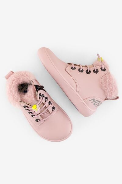 HOPFRÖG KIDS Furry Boots Pembe Lotus Barefoot Çocuk Botu