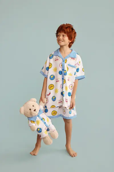 Luna Mia Sicily Uyku Arkadaşlı Pijama Seti