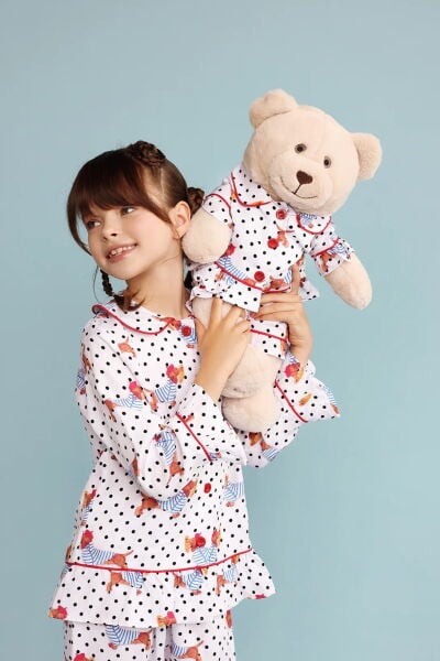 Luna Mia Chiara Uyku Arkadaşlı Pijama Seti