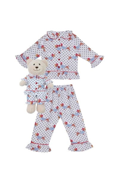 Luna Mia Chiara Uyku Arkadaşlı Pijama Seti