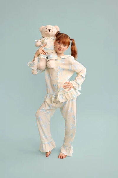 Luna Mia Sara Uyku Arkadaşlı Pijama Seti
