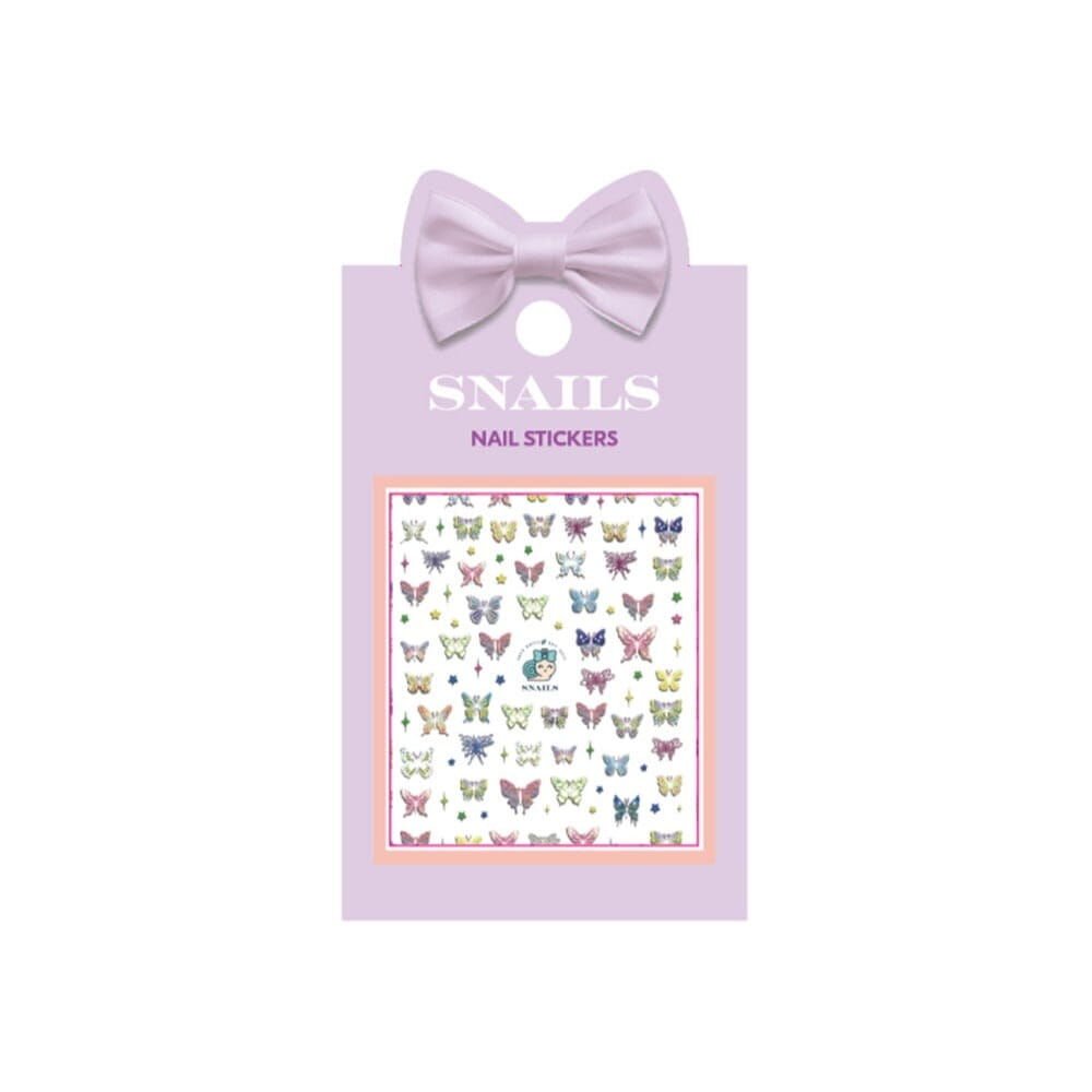 Snails Tırnak Sticker Seti - Butterfly Garden