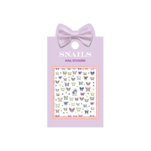 Snails Tırnak Sticker Seti - Butterfly Garden