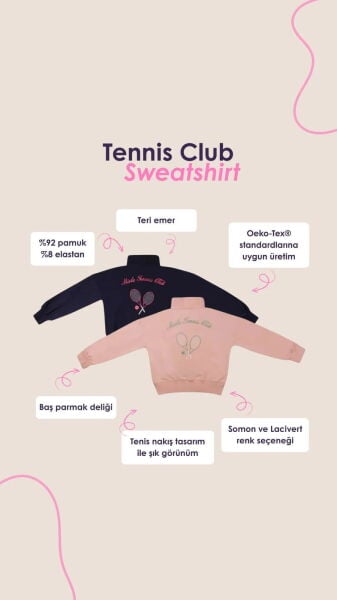 Miela Kids Tennis Club Sweatshirt Somon