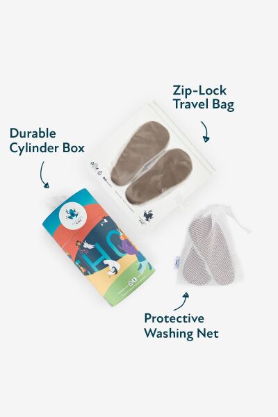 HOPFROG KIDS Recycled Canvas Hyper Eco Lacivert Barefoot Patik