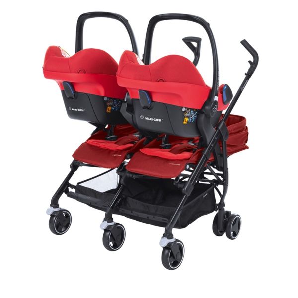 Maxi-Cosi Dana For2 İkiz Bebek Arabası / Red Orchid