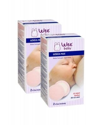 Wee Baby Göğüs Pedi 2'li Paket (80 Adet)