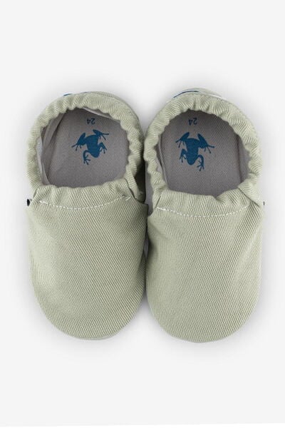 HOPFRÖG KIDS Recycled Canvas Hyper Eco Su Yeşili Barefoot Patik