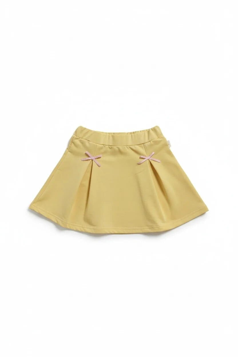 Miela Kids Kurdela Detaylı Etek Butter Yellow