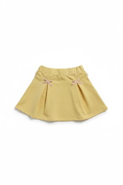 Miela Kids Kurdela Detaylı Etek Butter Yellow
