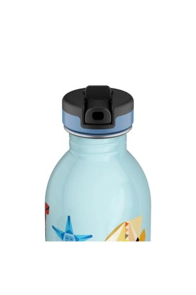 24Bottles Kids Bottle Sea Friends Pipetli Paslanmaz Çelik Çocuk Su Matarası 250ml