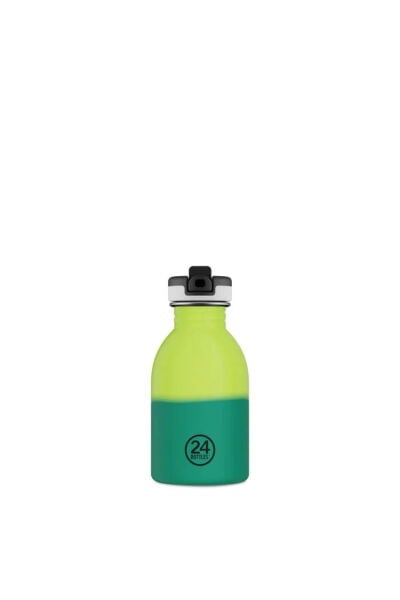 24Bottles Kids Bottle Reactive Sarı/Yeşil Paslanmaz Çelik Çocuk Su Matarası 250 ml