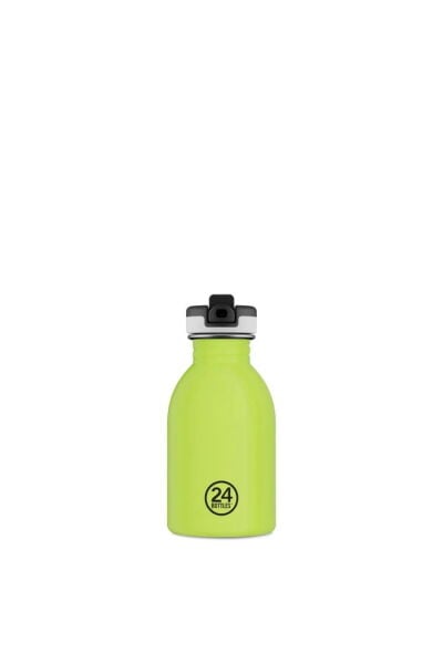 24Bottles Kids Bottle Reactive Sarı/Yeşil Paslanmaz Çelik Çocuk Su Matarası 250 ml
