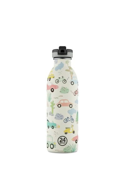 24Bottles Kids Bottle Adventure Friends Paslanmaz Çelik Çocuk Su Matarası 500 ml