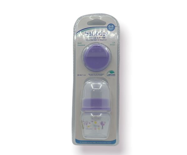 Bebedor Mini Bardak & Biberon 0-6 Ay 30 ML - Mor