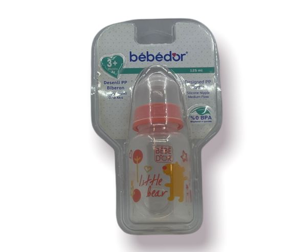 Bebedor Desenli PP 125 Ml Orta Akış - Turuncu