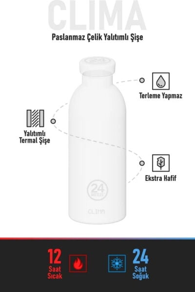 24Bottles Clima Bottle Borealis Paslanmaz Çelik Termos 500 ml