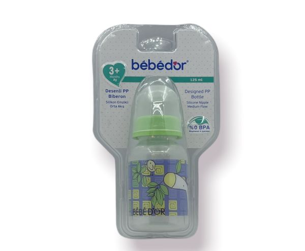 Bebedor Desenli PP 125 Ml Orta Akış - Yeşil