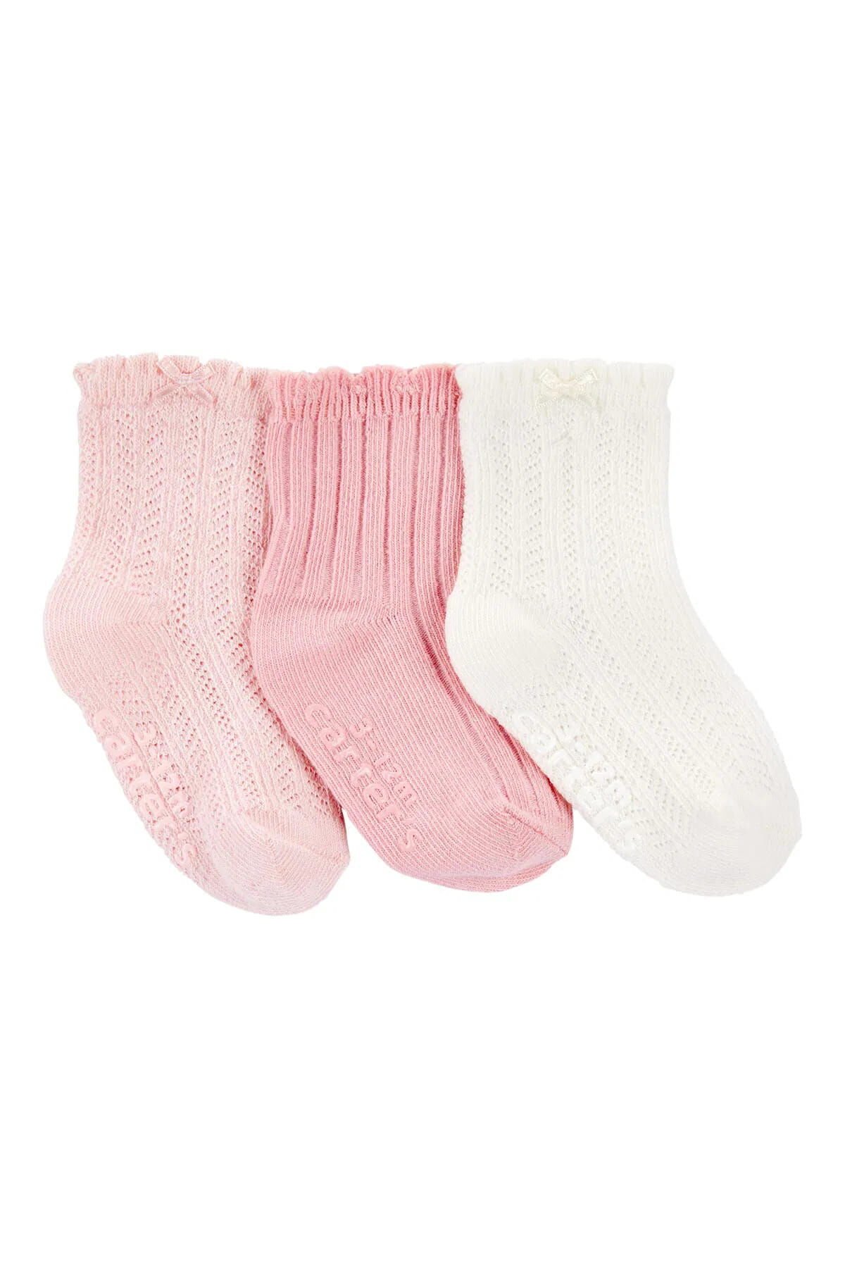 CARTER'S Kız Bebek Desenli 3Lü Çorap