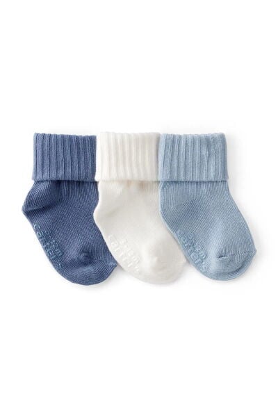 CARTER'S Erkek Bebek Desenli 3Lü Çorap