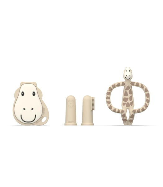 Matchstick Monkey Silikon Diş Kaşıyıcı Başlangıç Seti // Giraffe
