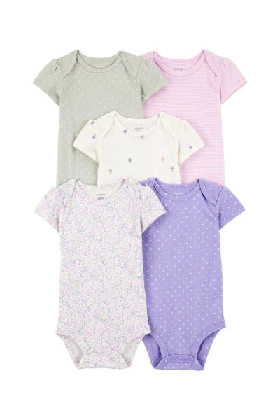CARTER'S Kız Bebek Kısa Kollu 5li Body