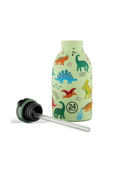 24Bottles Clima Bottle Jurassic Friends Pipetli Paslanmaz Çelik Termos 330 ml