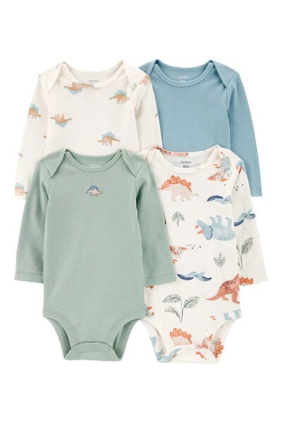 CARTER'S Erkek Bebek Uzun Kollu 4lü Body