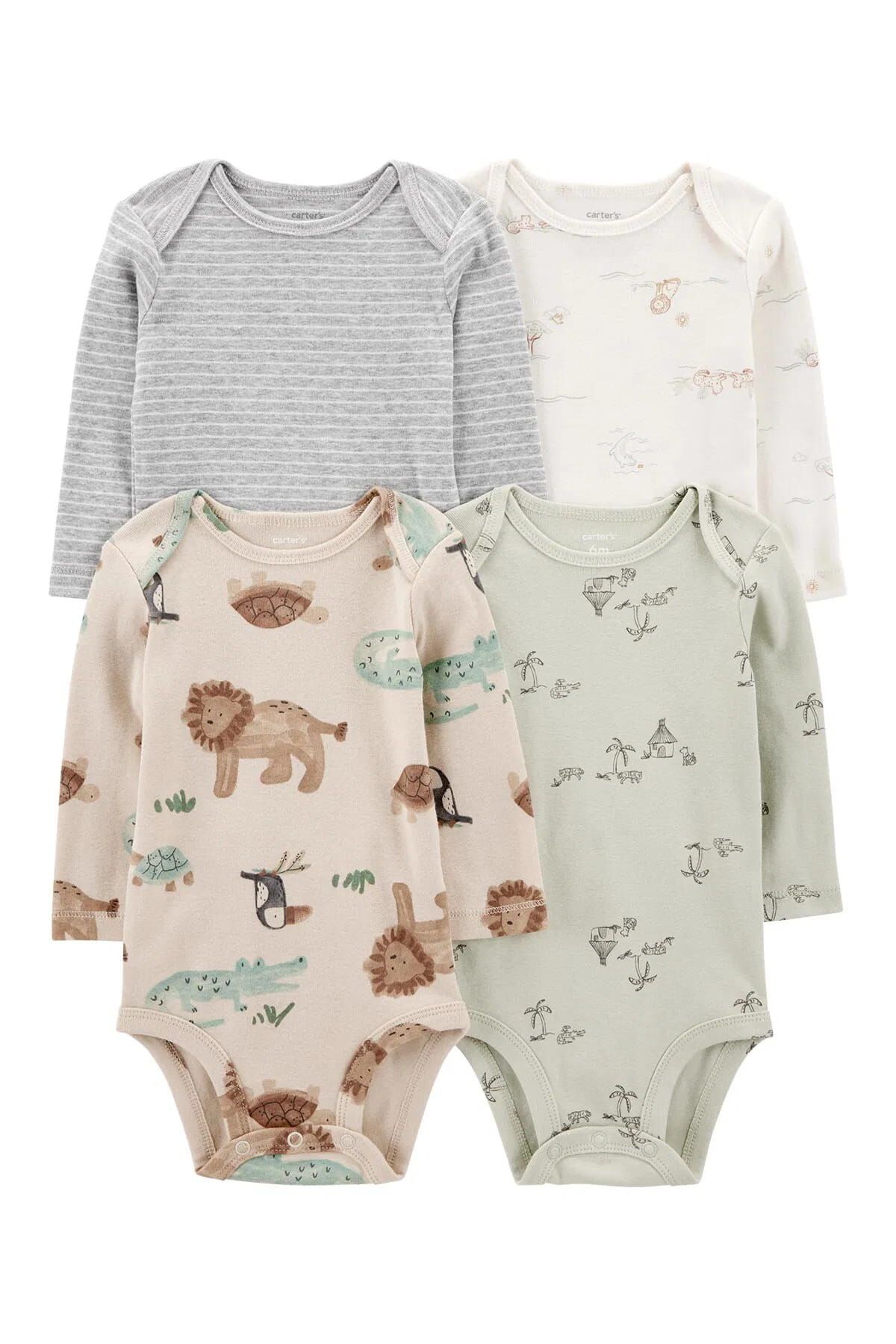 CARTER'S Erkek Bebek uzun Kollu 4lü Body