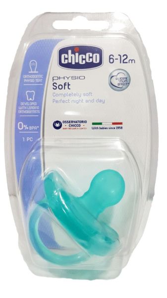 Chicco Physıo Soft 6-12 Ay Emzik - Yeşil