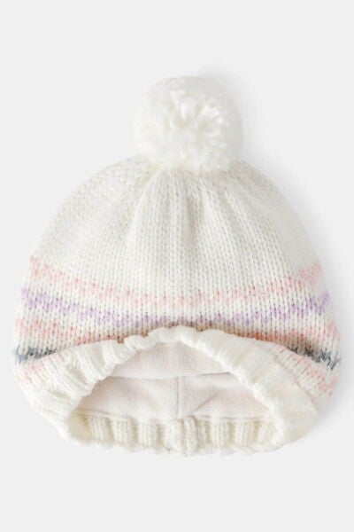 CARTER'S Kız Bebek Beyaz Bere