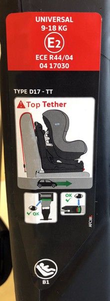 Ferrari Titan Isofixli 0-25kg 360° Dönebilen Oto koltuğu - NERO