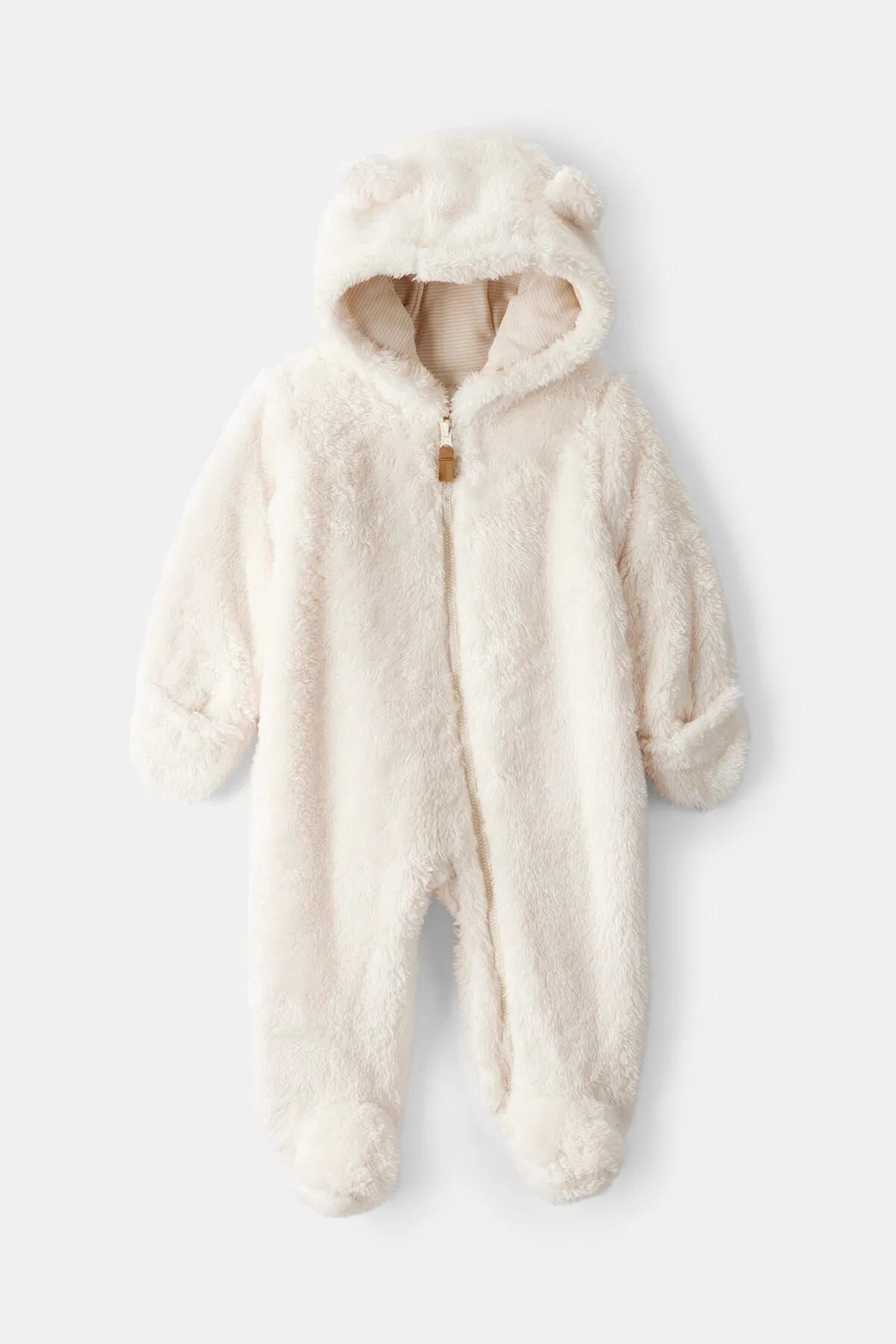 CARTER'S Bebek Ekru Kapüşonlu Tulum
