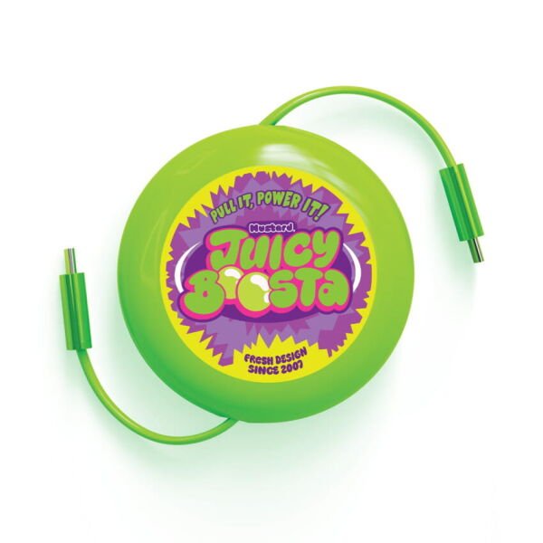 Mustard Juicy Boosta USB-C 100W Hızlı Şarj Kablosu - Yeşil
