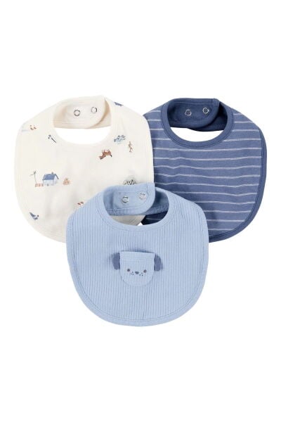 Carter's Erkek Bebek Önlük Set Tek Beden Mavi