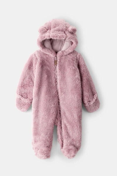 CARTER'S Kız Bebek Pembe Kapüşonlu Tulum