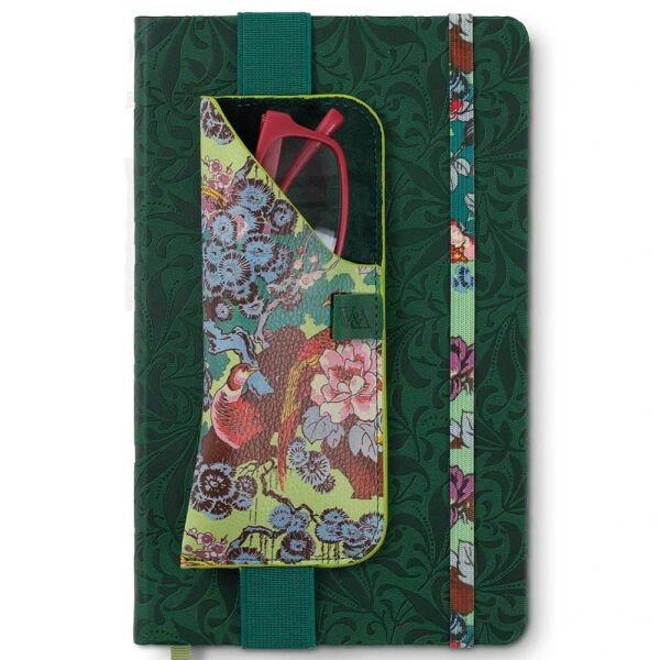 if Bookaroo Gözlük Kılıfı - Yeşil Çiçek Desen