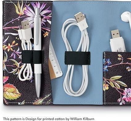 if Bookaroo Tech-Tidy Kablo Düzenleyici Kilburn Black Floral